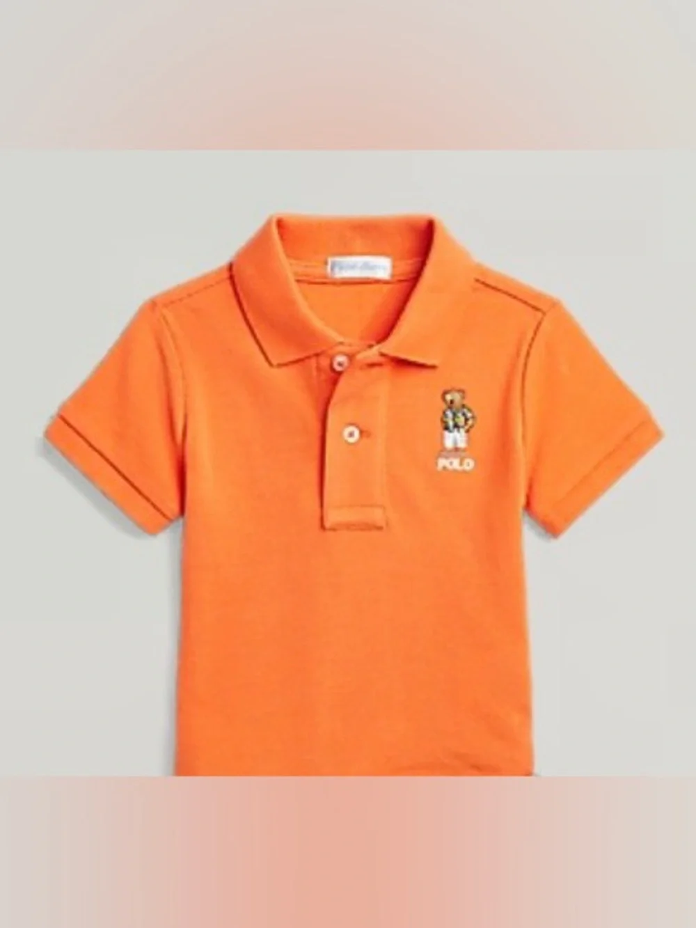 Ralph Lauren Toddler Polo Teddy Bear With Tan Pants Set